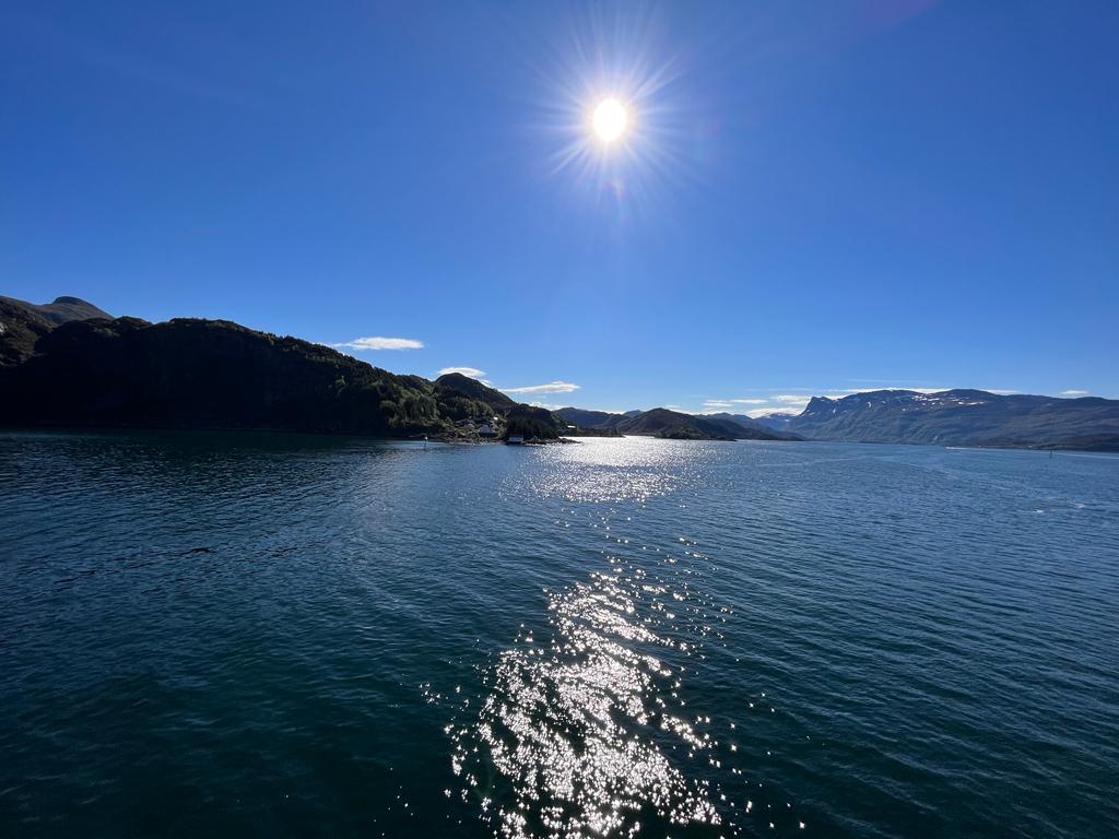 Norwegen mit Sonne